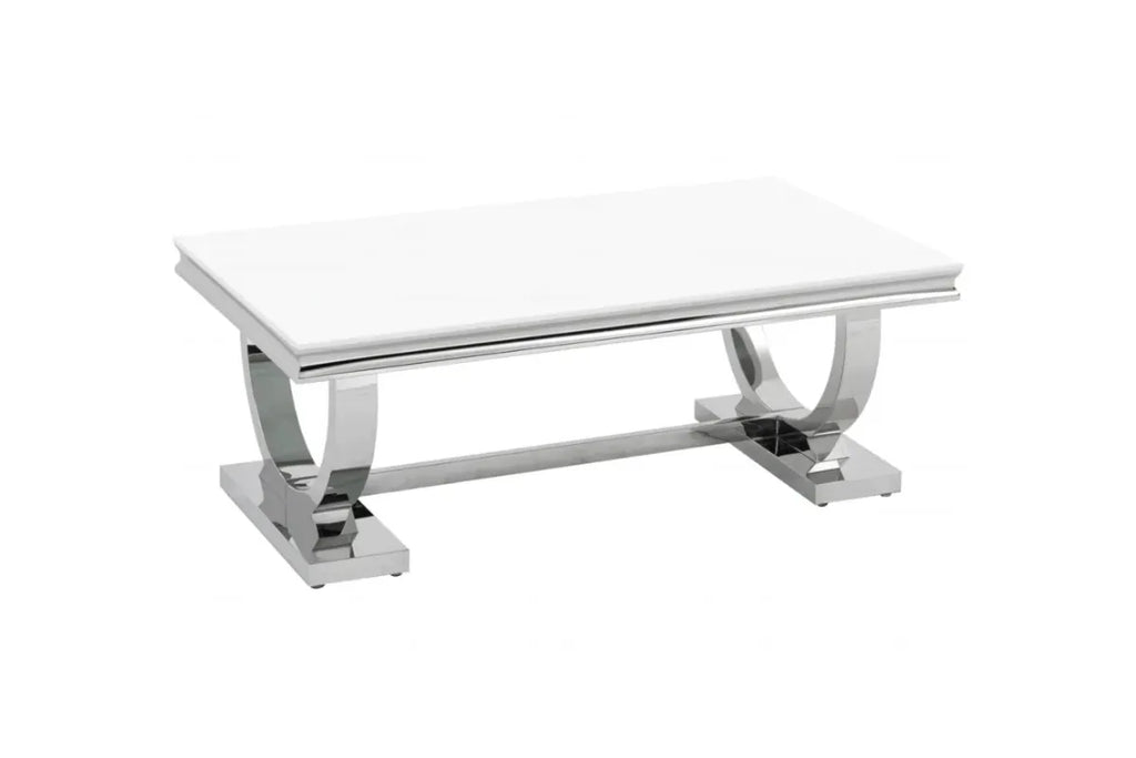 Table Basse Omega Pieds Chrome 120x70 CM