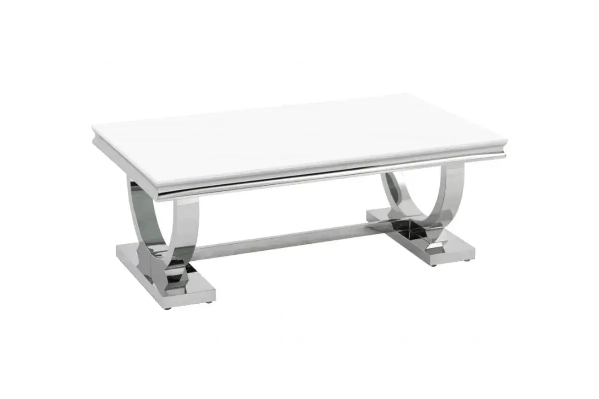 Table Basse Omega Pieds Chrome 120x70 CM Swedzo-Meuble
