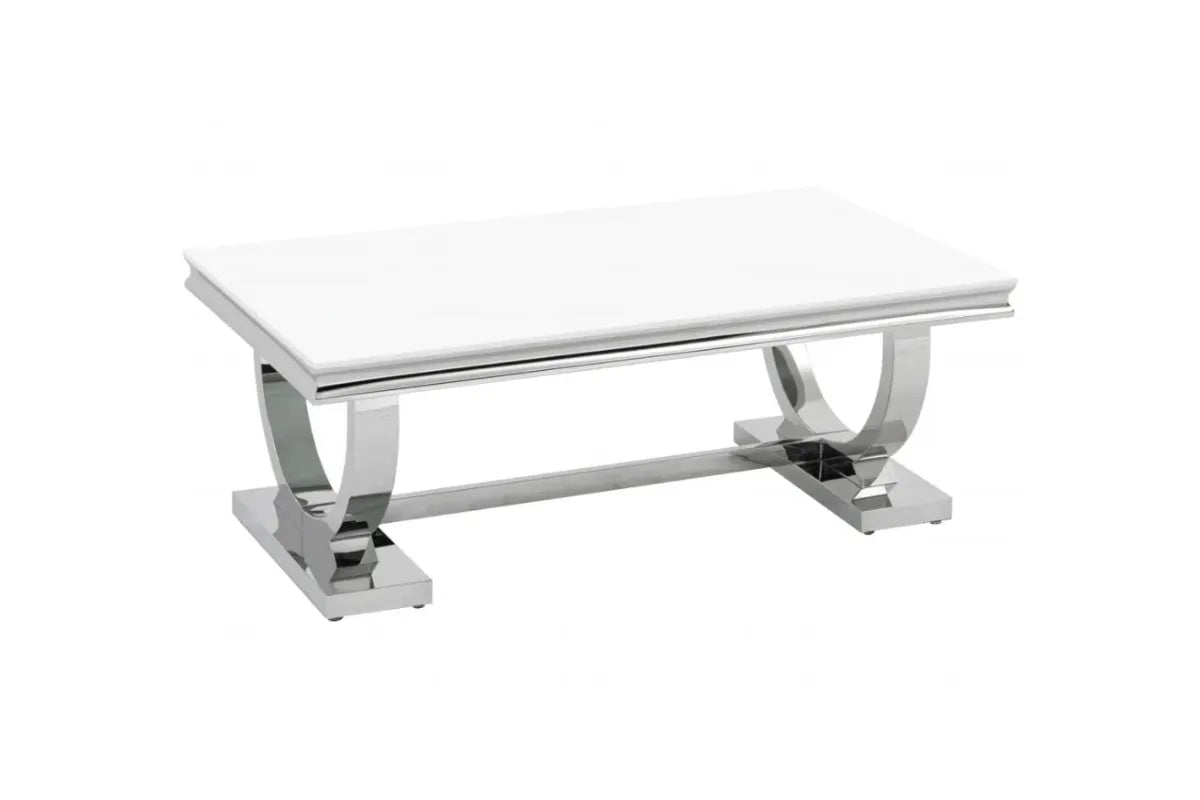 Table Basse Omega Pieds Chrome 120x70 CM