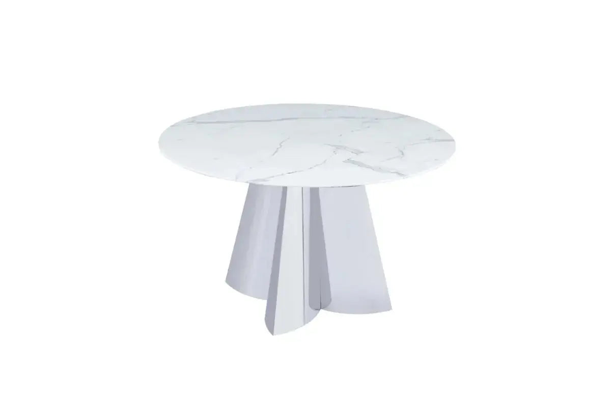 Table Capucine Marbre Blanc 130x75 CM Swedzo-Meuble