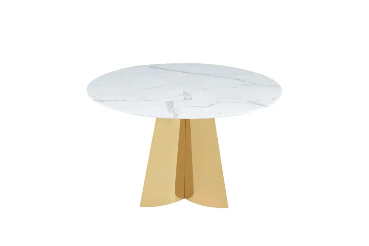Table Capucine Marbre Blanc 130x75 CM Swedzo-Meuble
