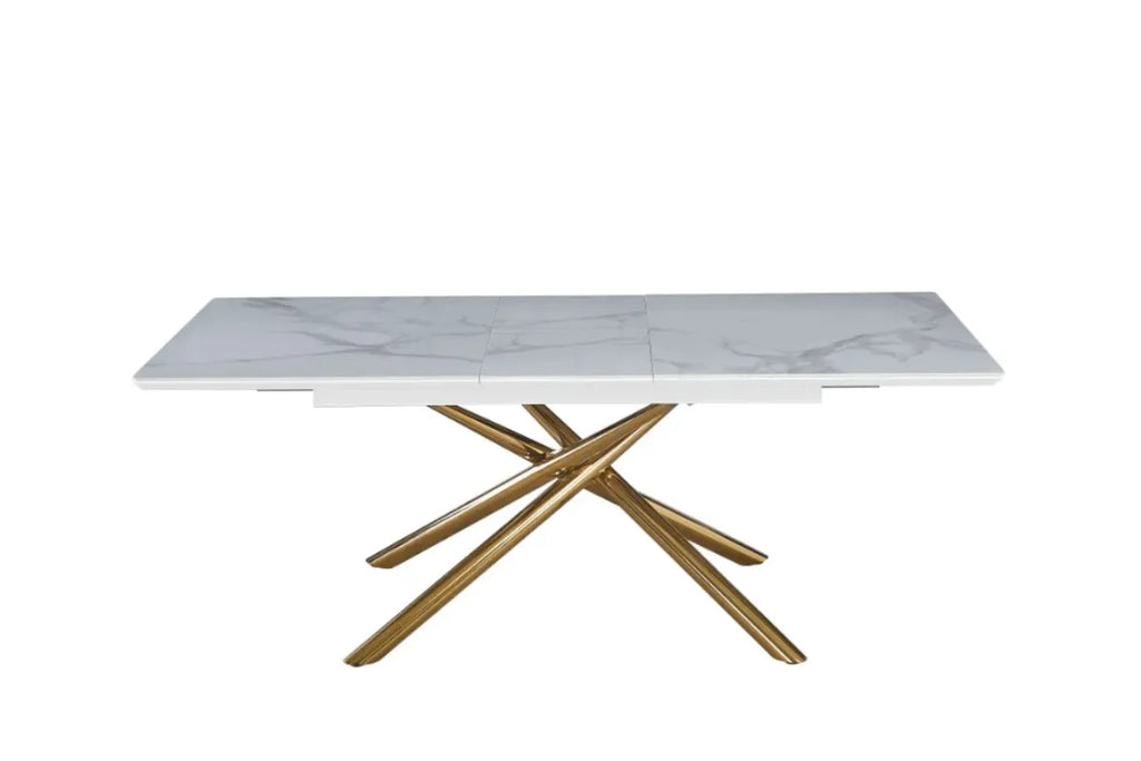Table Extensible Zephir Pieds Gold 160/200