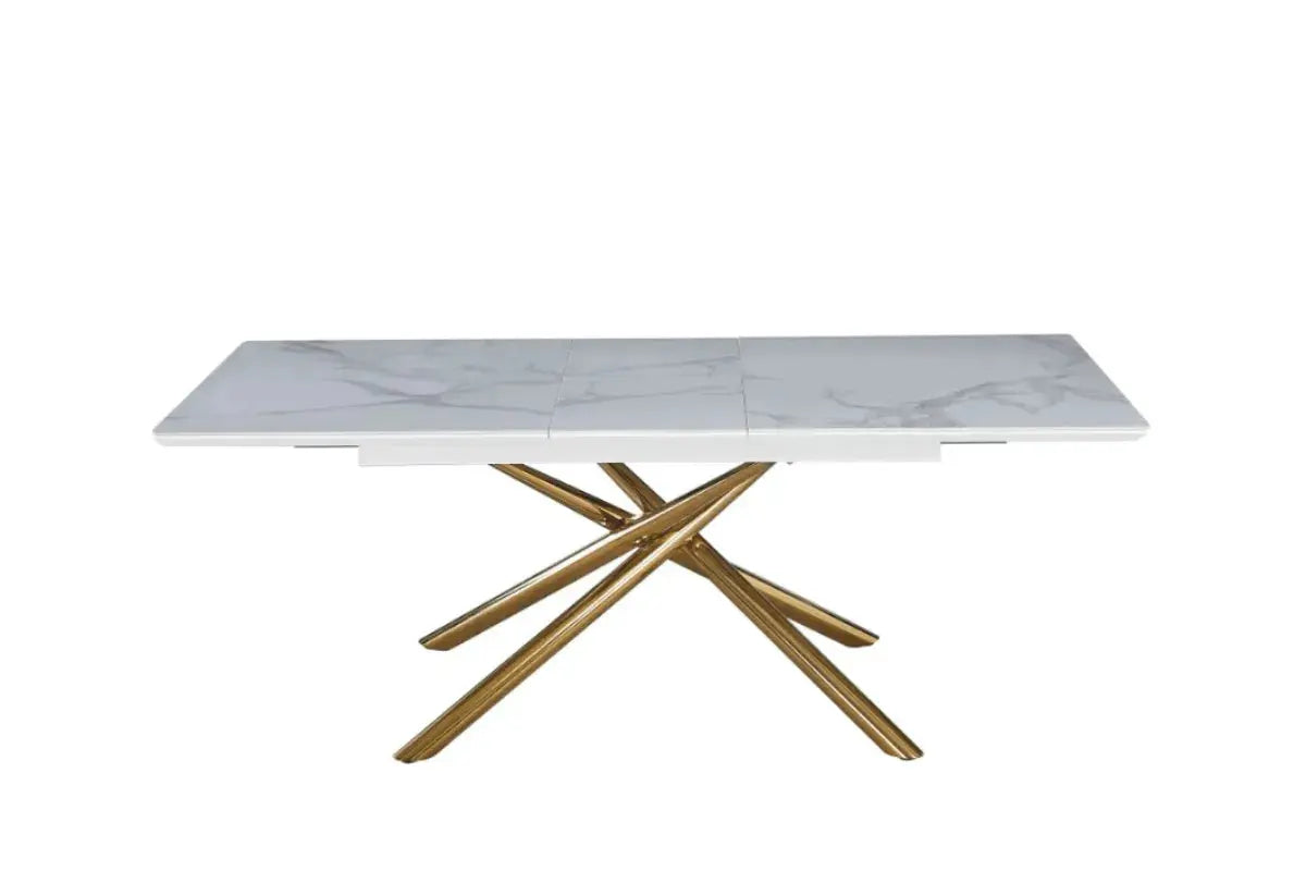 Table Extensible Zephir Pieds Gold 160/200 Swedzo-Meuble