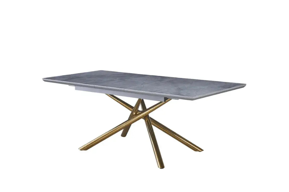Table Extensible Zephir Pieds Gold 160/200 Swedzo-Meuble