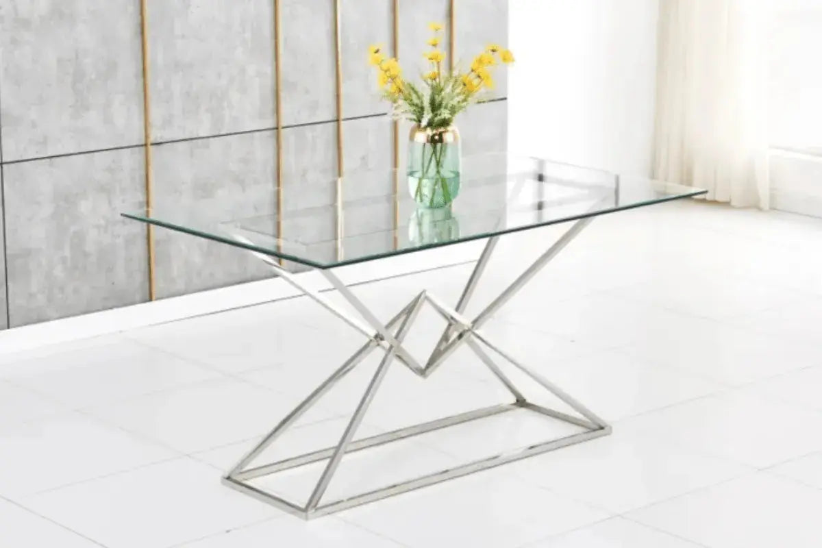 Table Pyramide Transparent Swedzo-Meuble