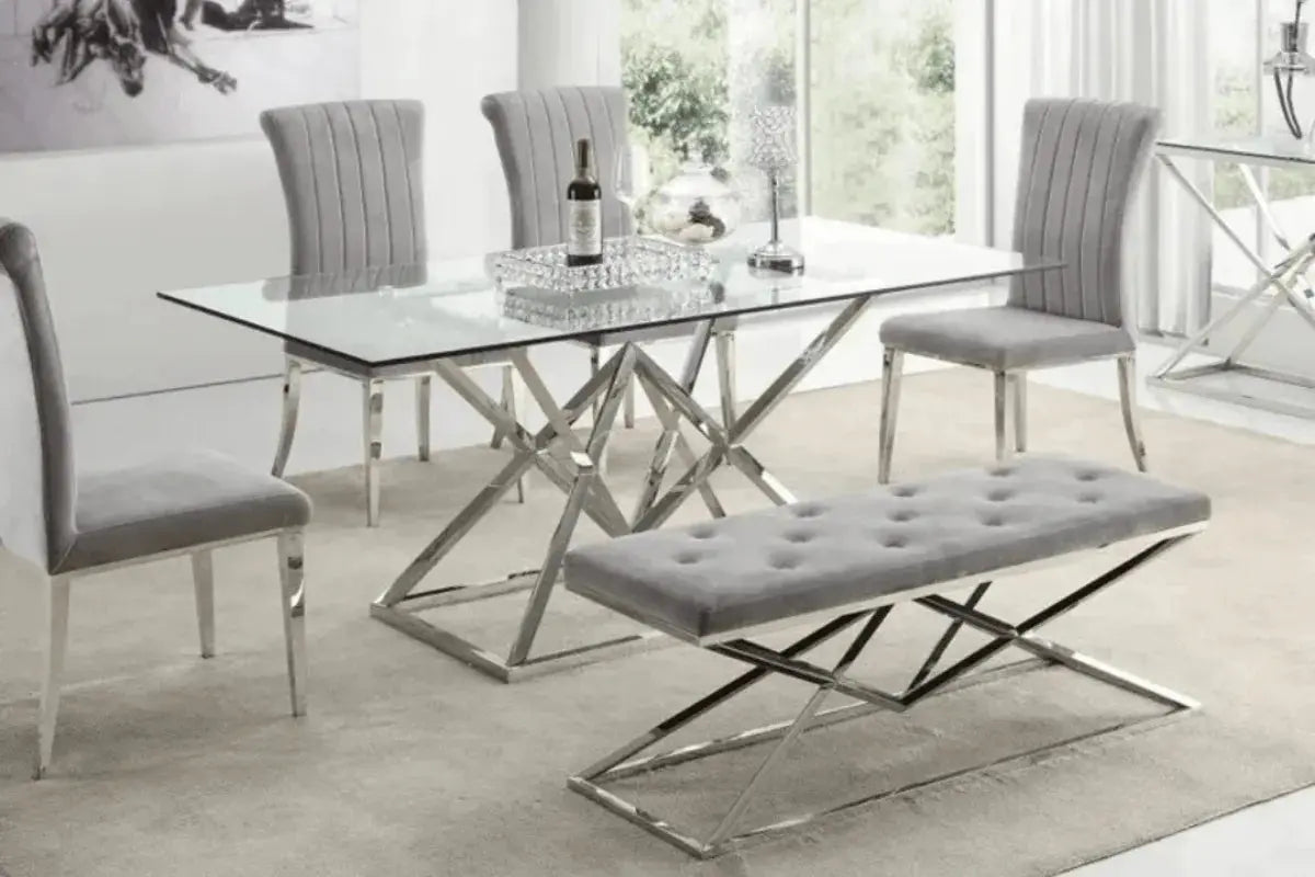 Table Pyramide Transparent Swedzo-Meuble