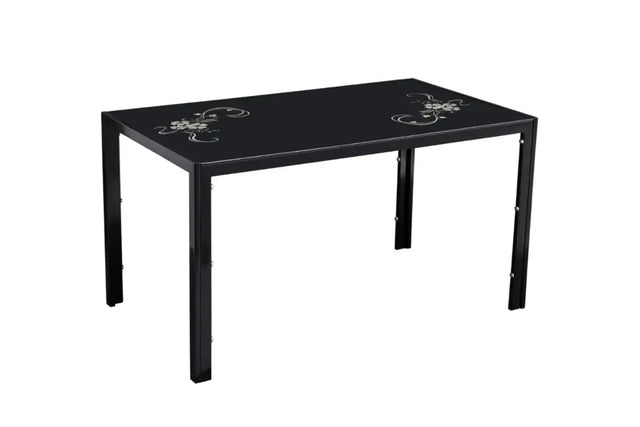 Table Repas Jamie Noir Fleuri 140x80x75 CM
— table à manger, table en bois, table moderne, table à manger design, table à manger pas cher, table de salle à manger, table rectangulaire, table ronde, table extensible