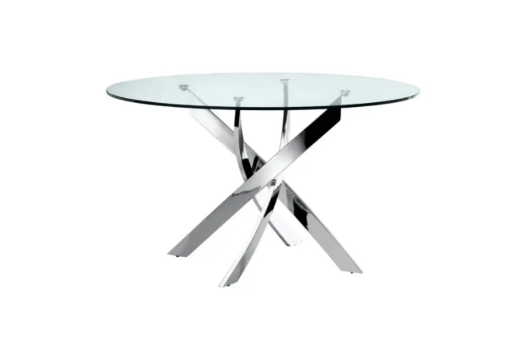 Table Repas Jessica Pieds Chrome