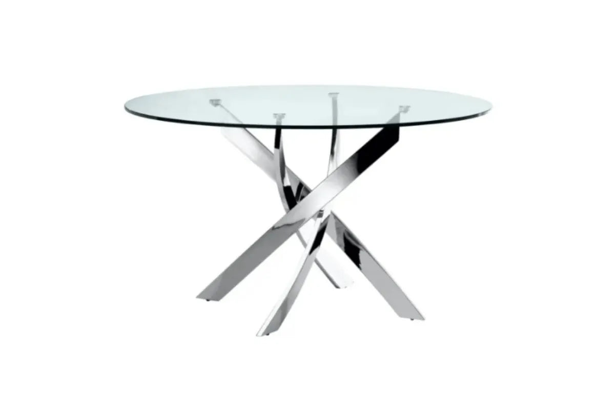 Table Repas Jessica Pieds Chrome