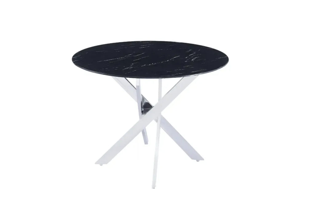 Table Repas Jessica Pieds Chrome