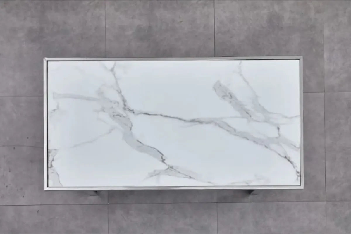 Table Repas Levanto Chrome 180X90