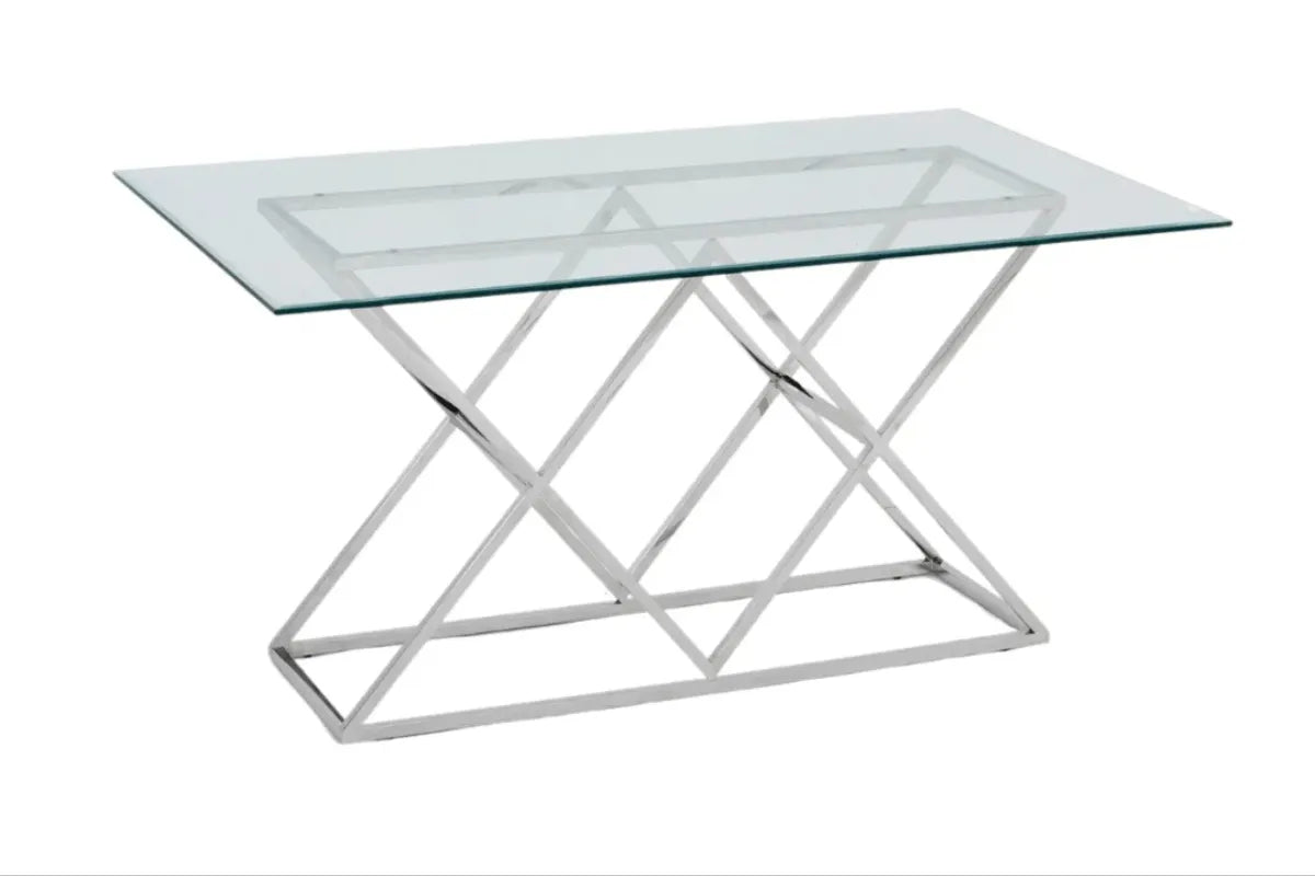 Table Triangle Chrome 180x90 CM