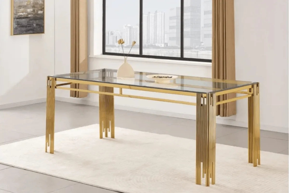 Table a Manager Flute Pieds Dore