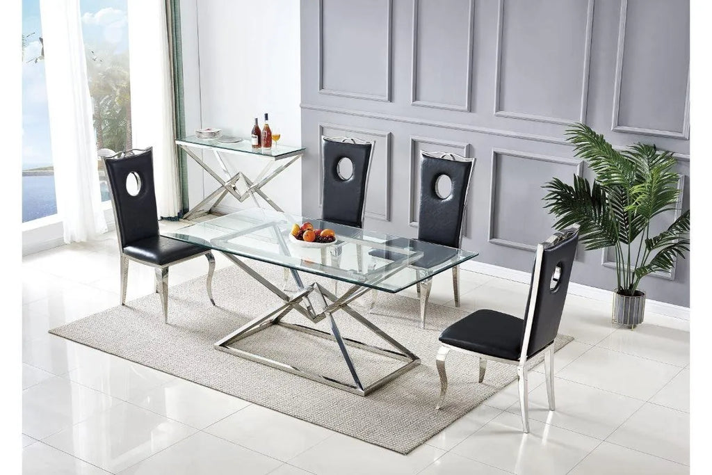 Table a Manger Pyra Argent 1m50