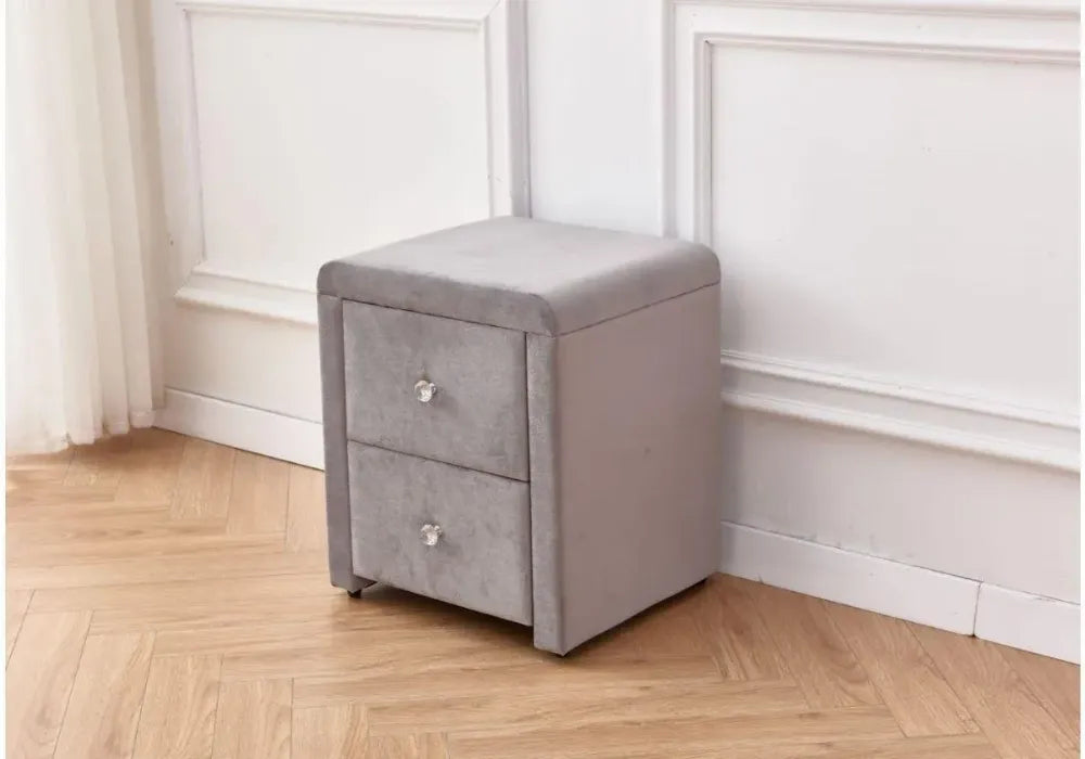 Table de chevet en velours