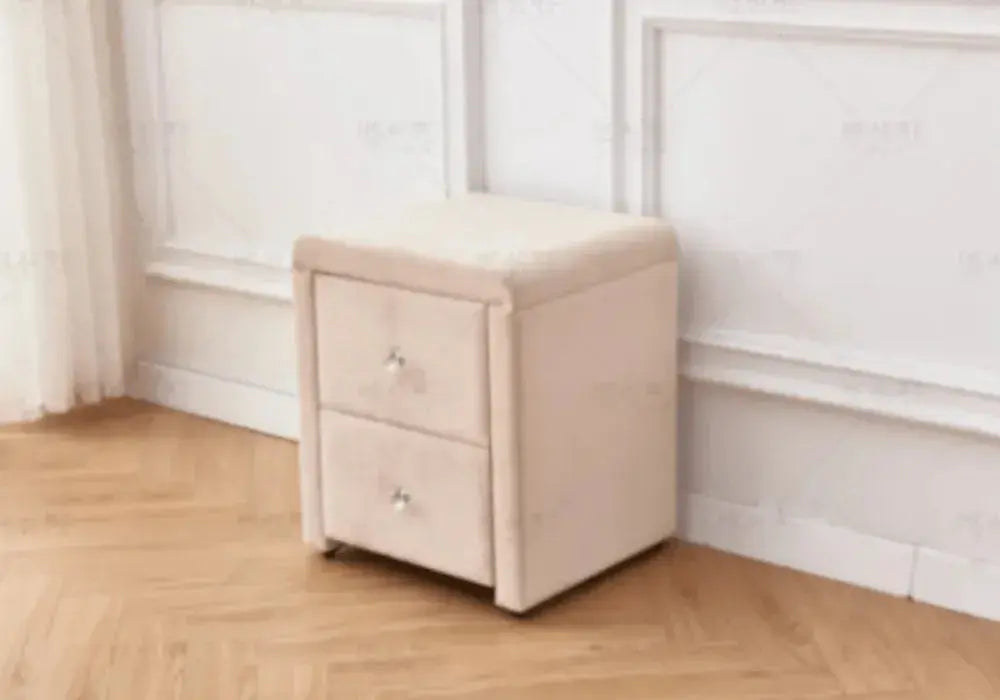 Table de chevet en velours Swedzo-Meuble