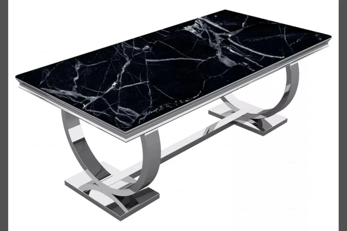 Table é manger marbre noir BOBO