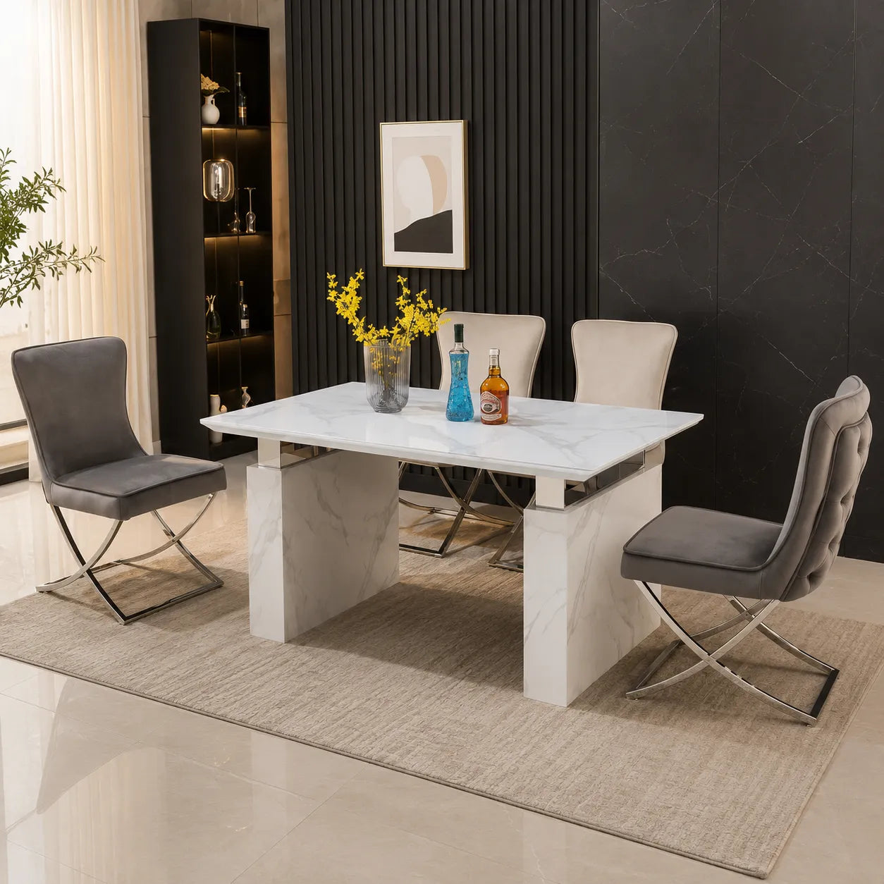 Table A MANGER RIXOS ARGENT/DORE