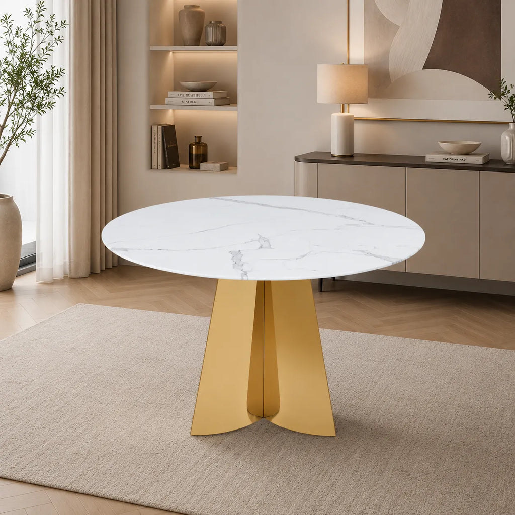 Table Capucine Marbre Blanc 130x75 CM