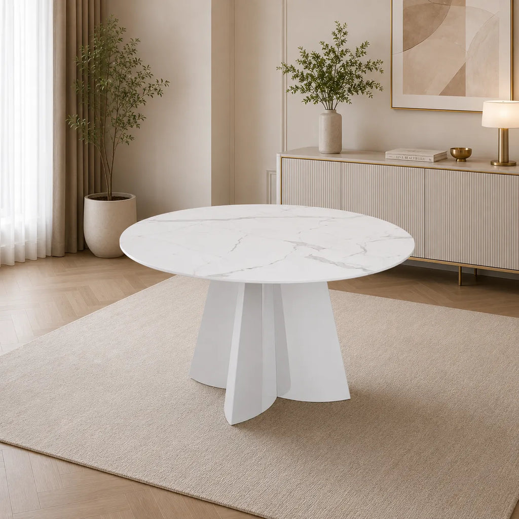 Table Capucine Marbre Blanc 130x75 CM