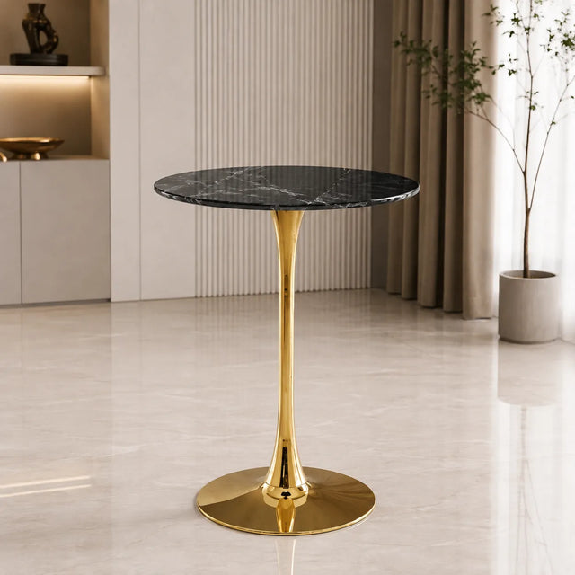 Table De Bar Rosa Pied Dore