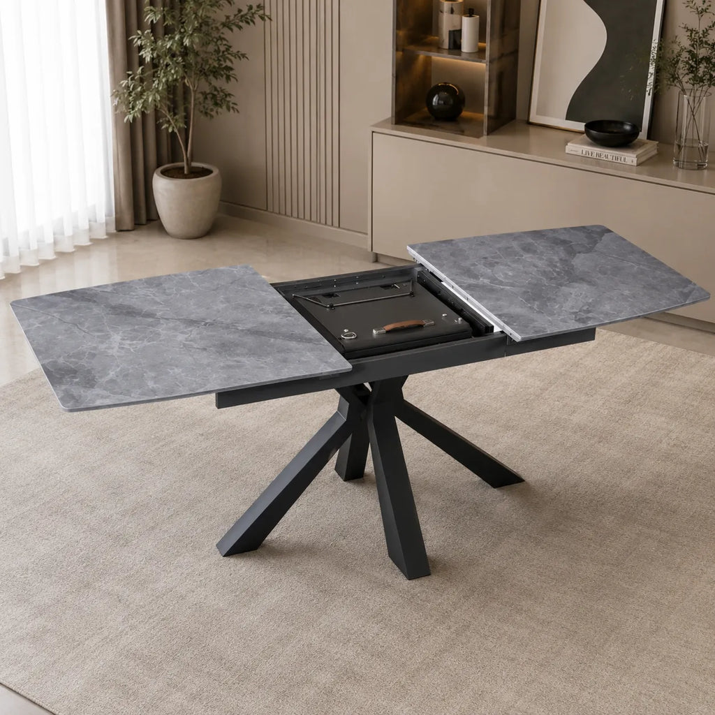 Table Extensible Emma Bianca Pieds Noir