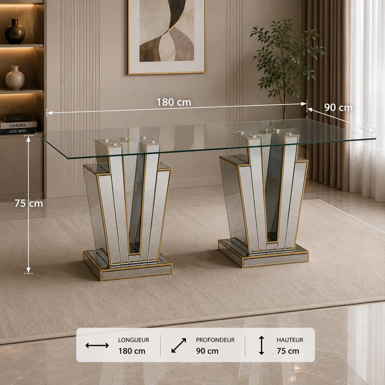 Table Galaxy 180x190x75 CM