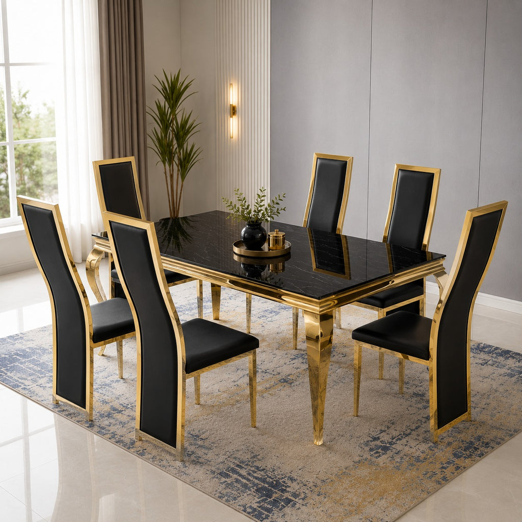 Table Louise avec 6 chaises