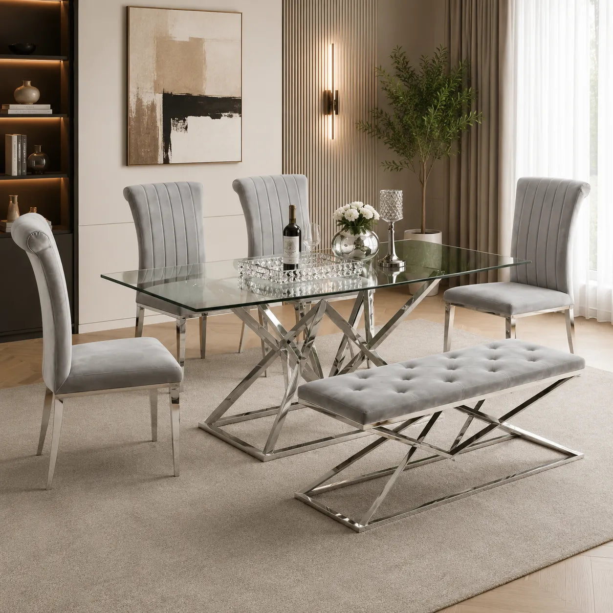 Table Pyramide Transparent