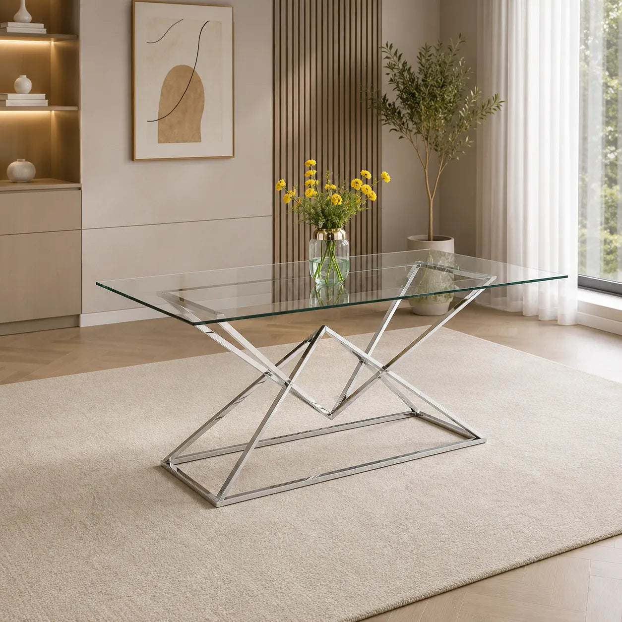Table Pyramide Transparent