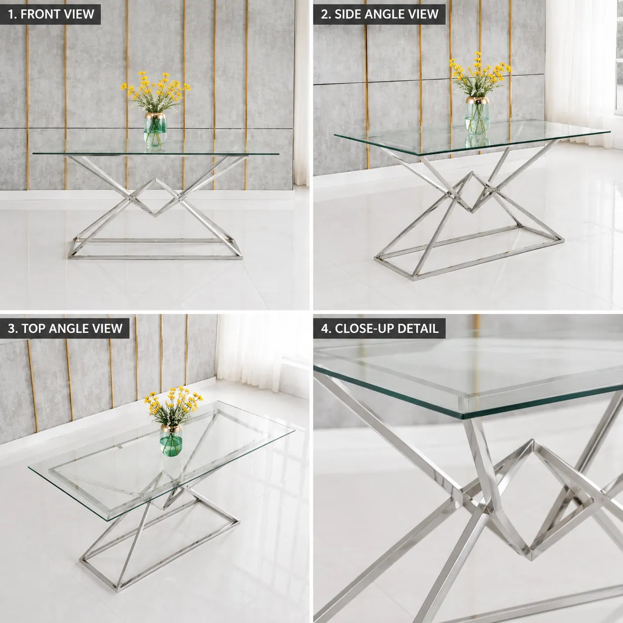 Table Pyramide Transparent