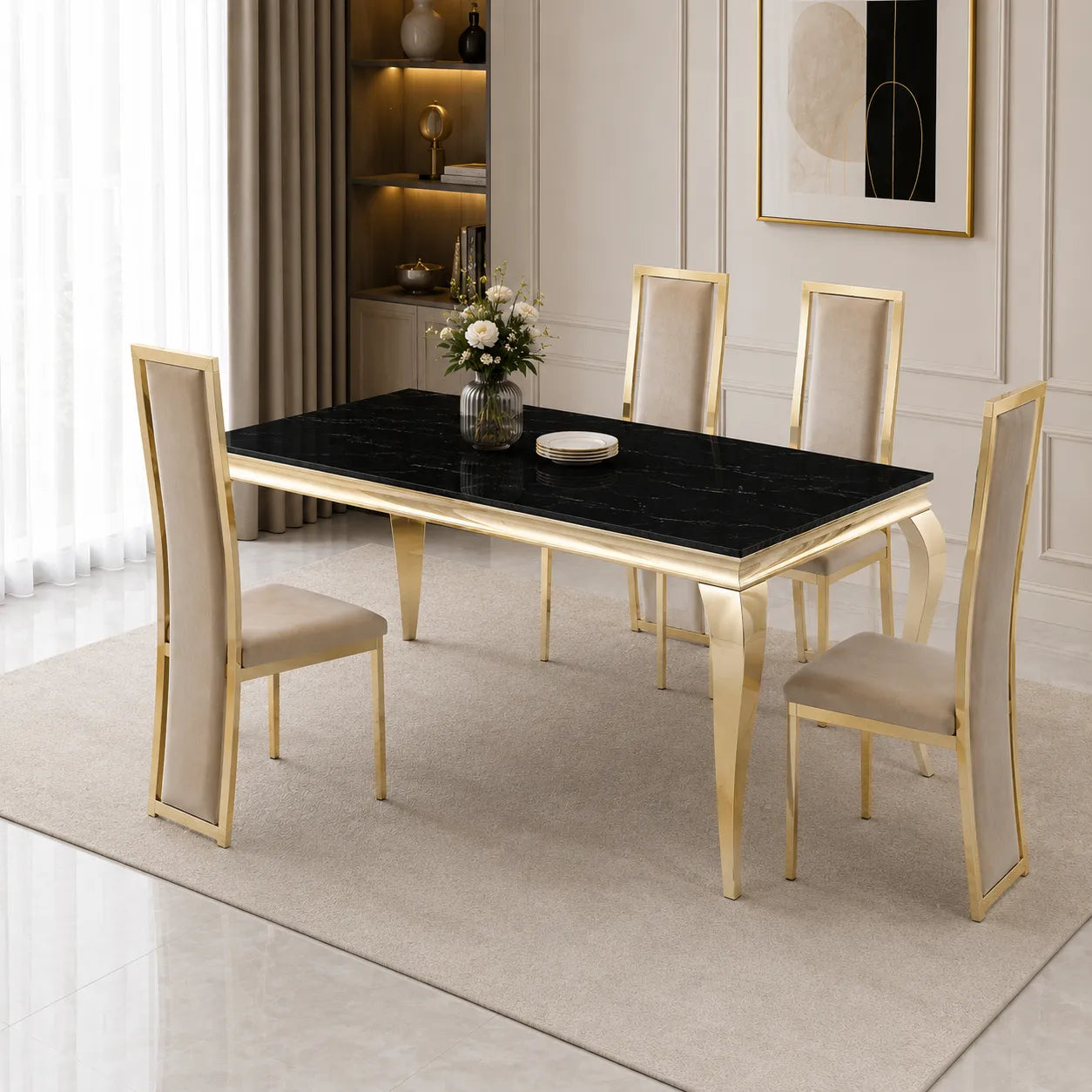 Table Repas Baroque Carree
