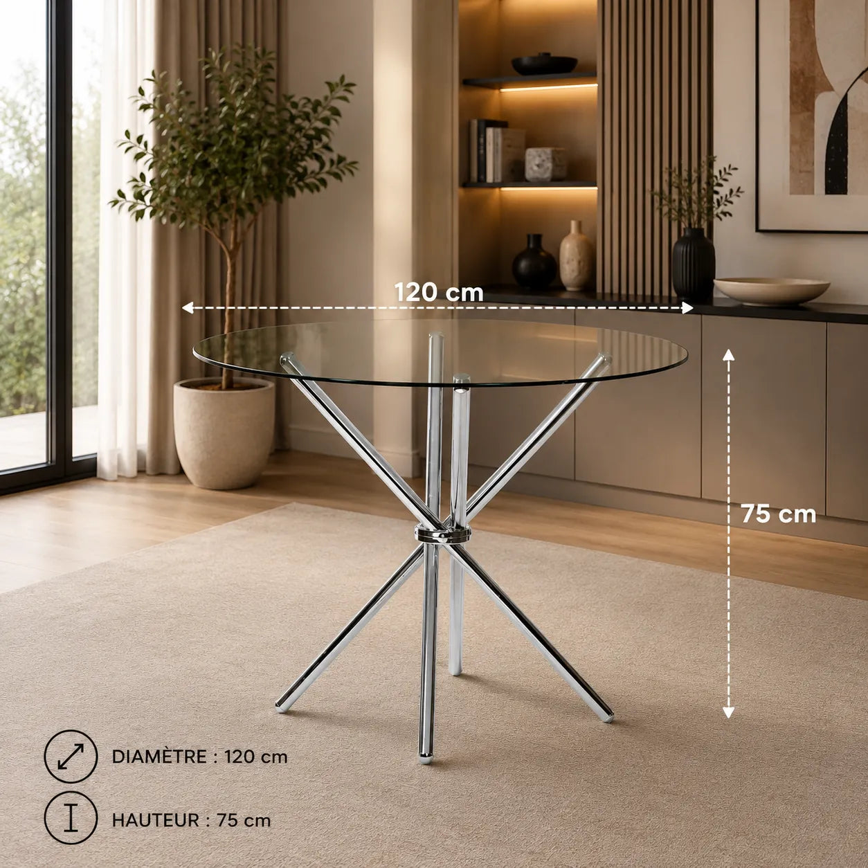 Table Repas Fogga 90CM