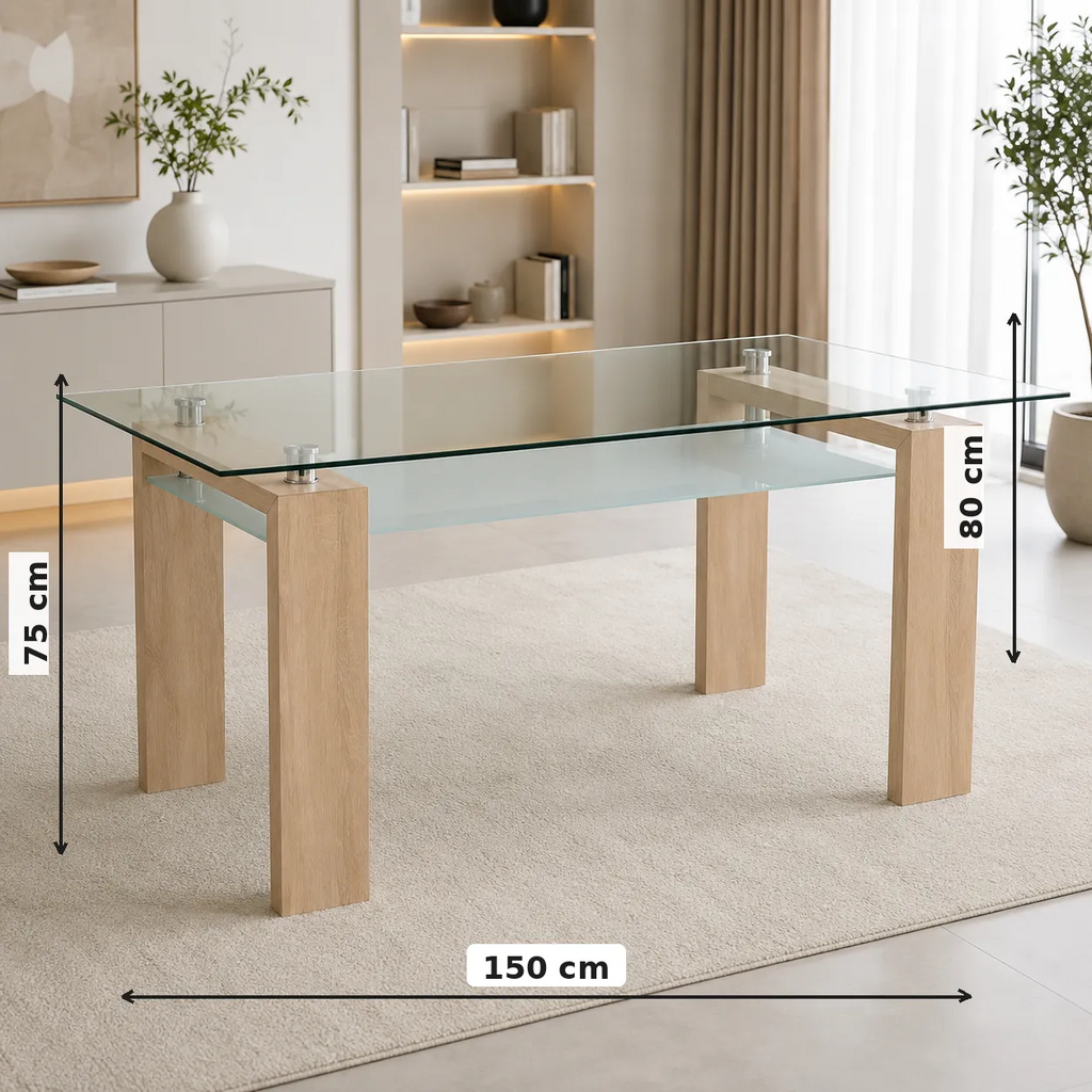 Table Repas Gloria 150x80x75 CM