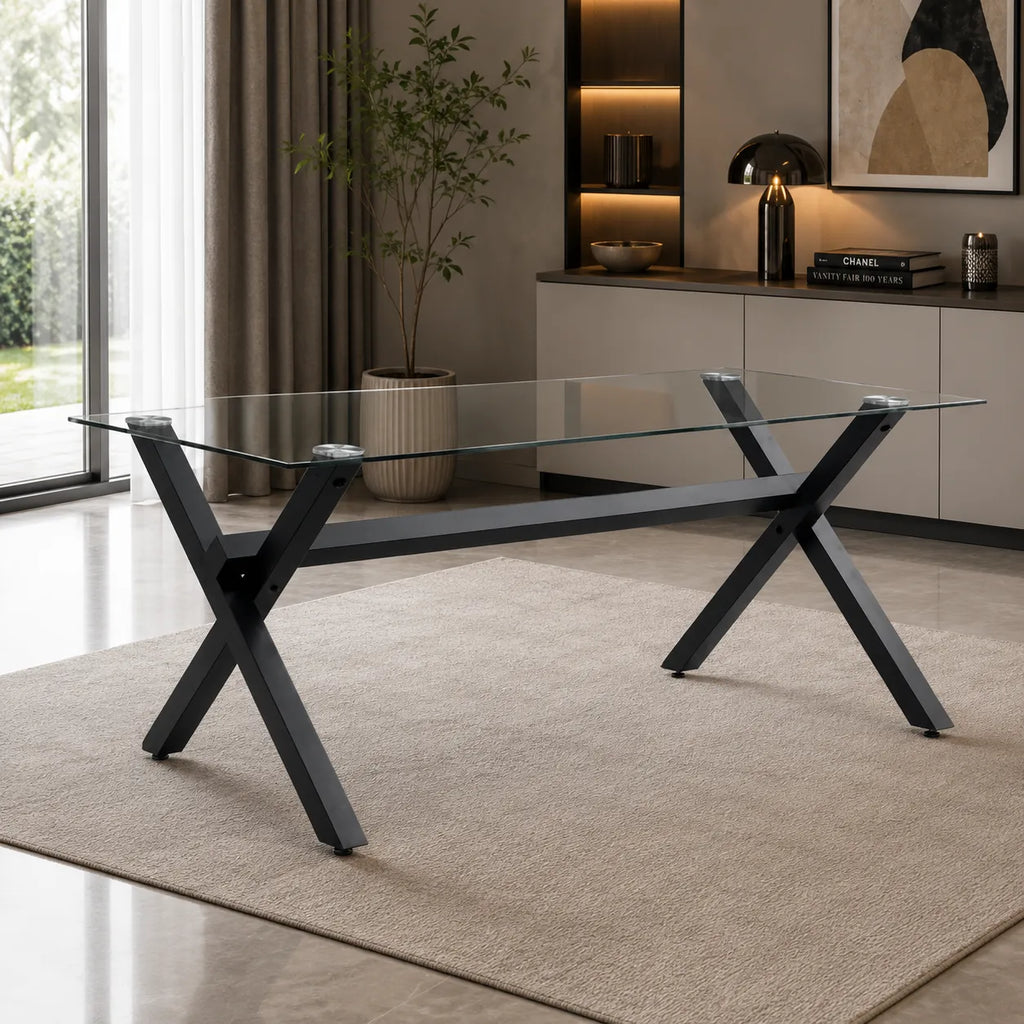 Table Repas IXE Pied Metal Plateau