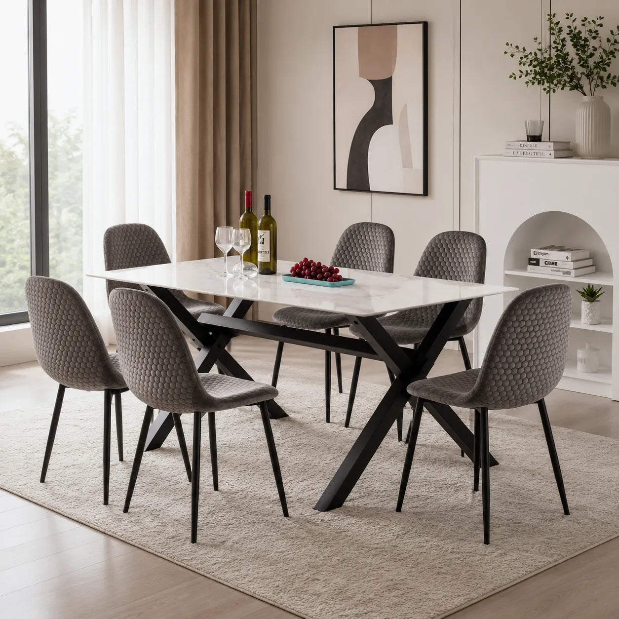 Table Repas IXE Pied Metal Plateau