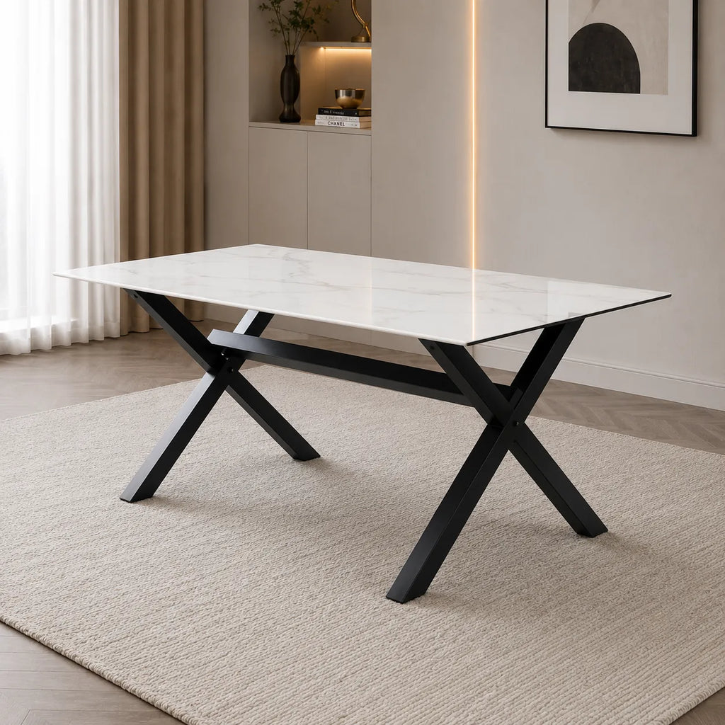 Table Repas IXE Pied Metal Plateau