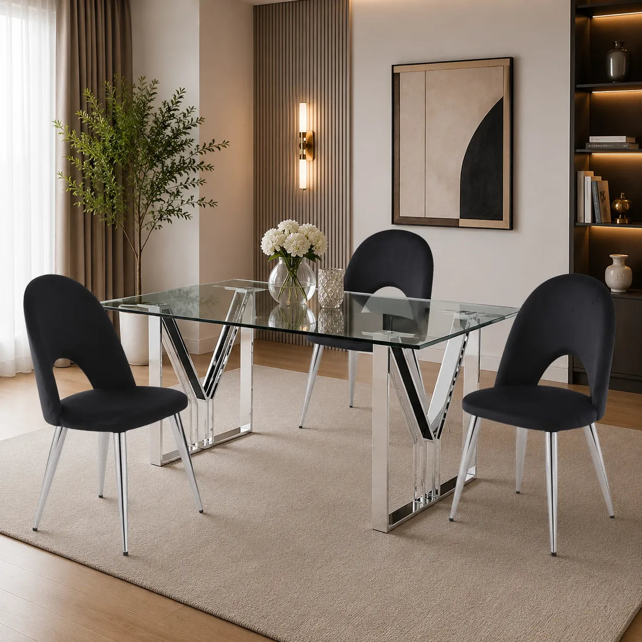 Table Repas Igrec Transparent 180x90x75 CM