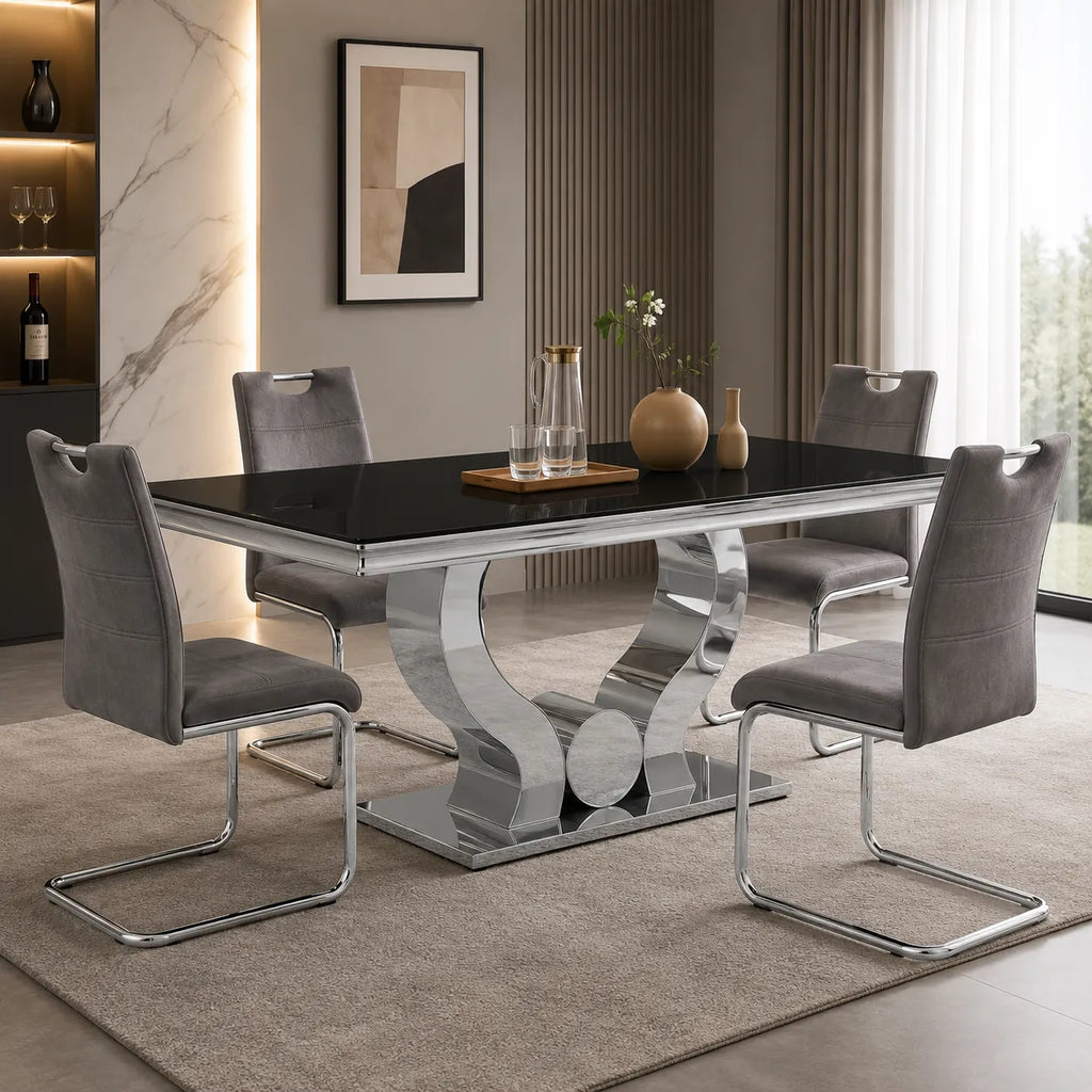 Table Repas Trofy Noir