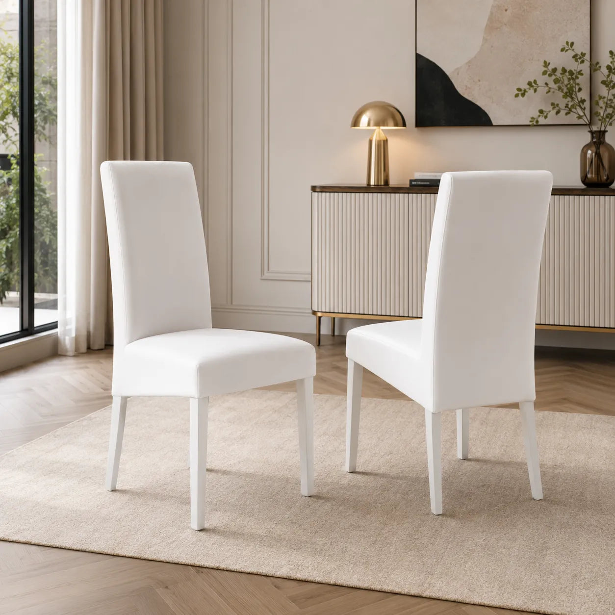 Table à manger et chaise béton laqué GRETA