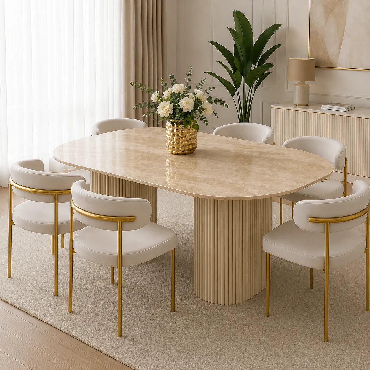 Table en marbre de luxe