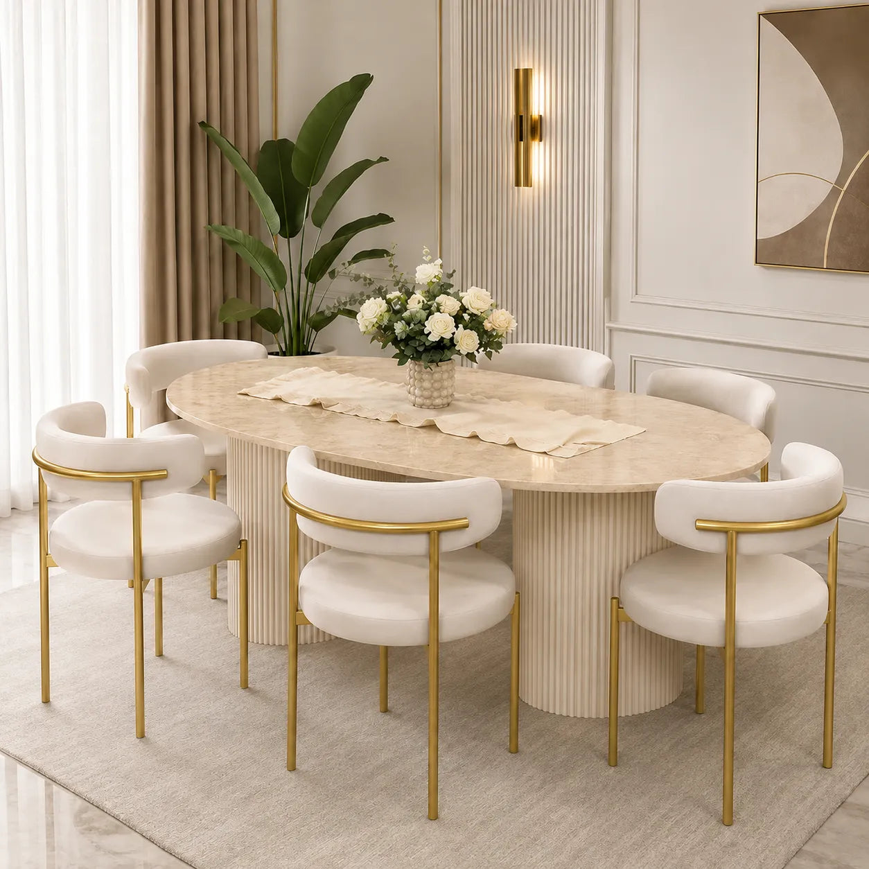 Table en marbre de luxe