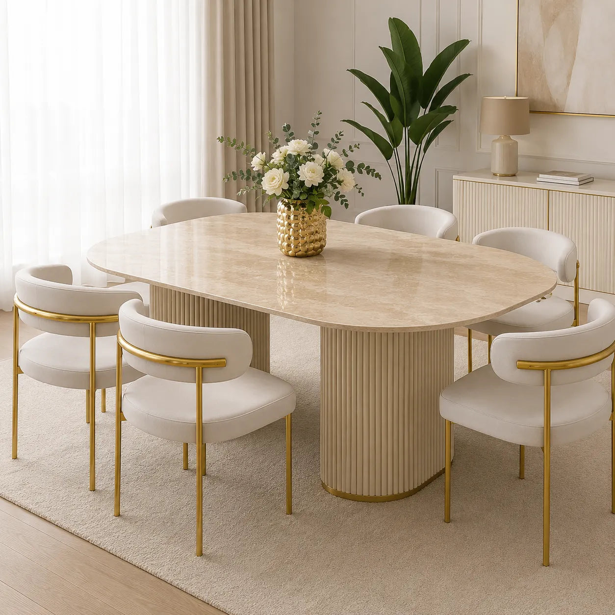 Table en marbre de luxe