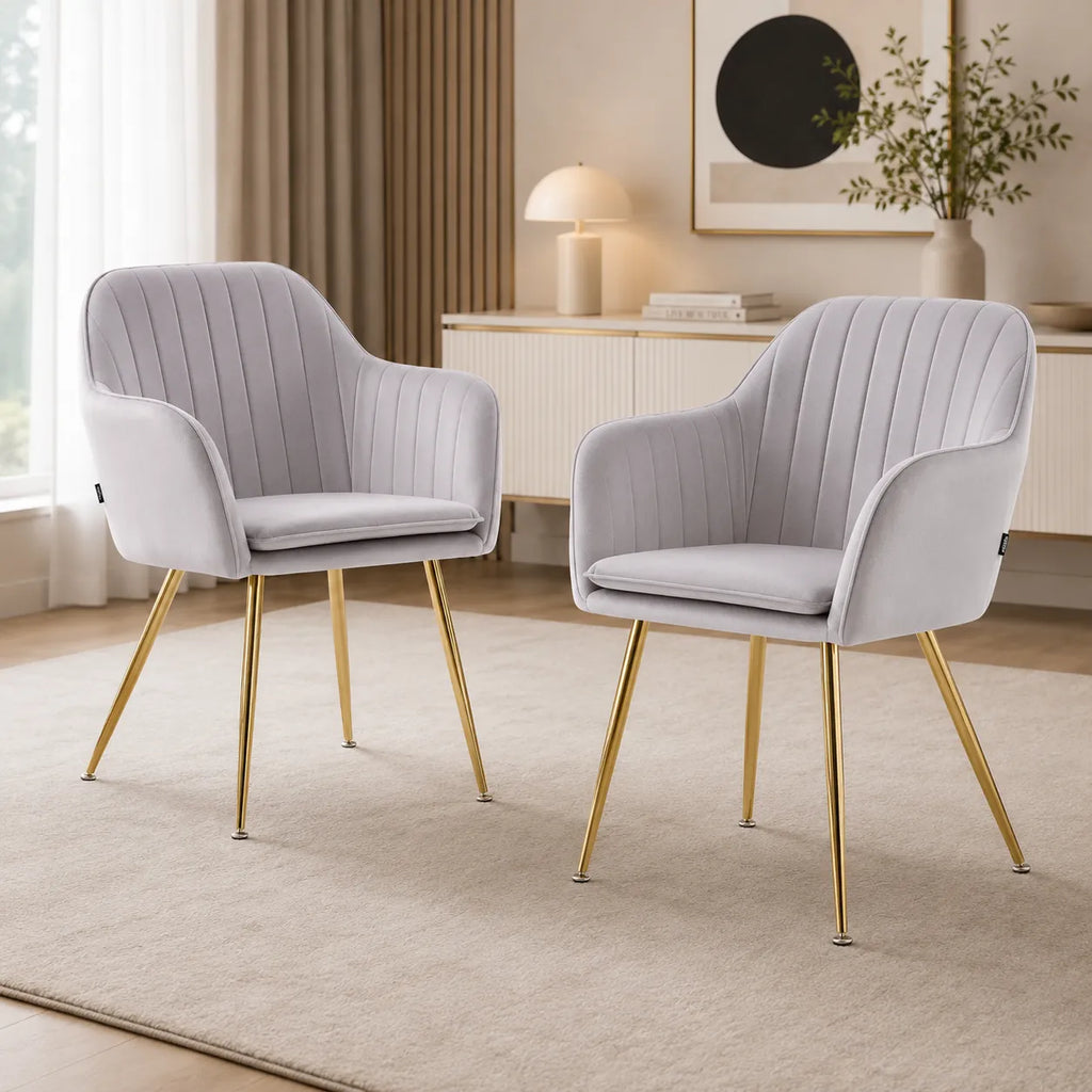 Table et chaises marbre blanc doré NEA
