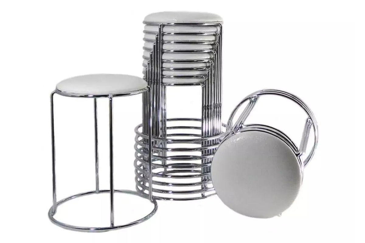 Tabouret chromé  CROCO 4 piéces