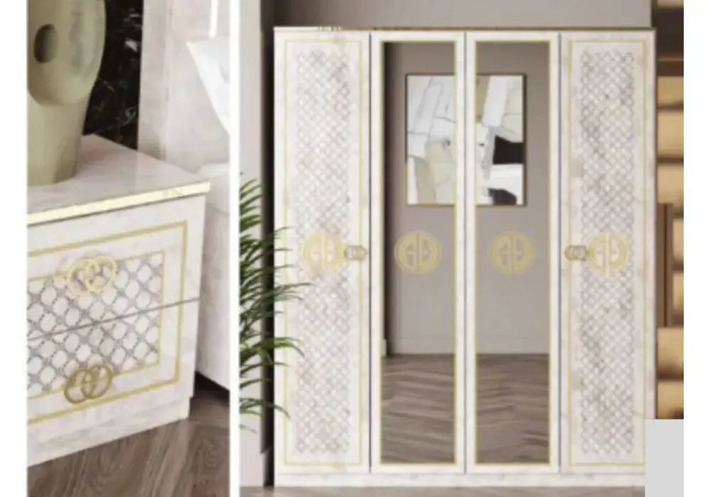 Chambre complète Gugi Soft (Beige) Swedzo-Meuble