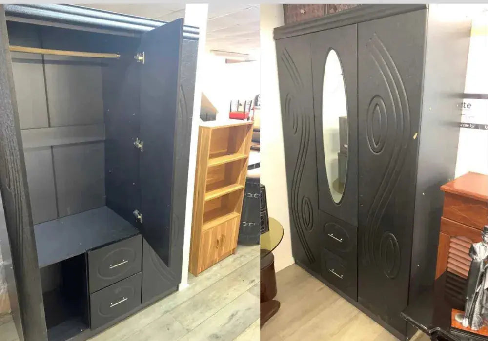 Armoire 3 portes avec miroir Swedzo-Meuble