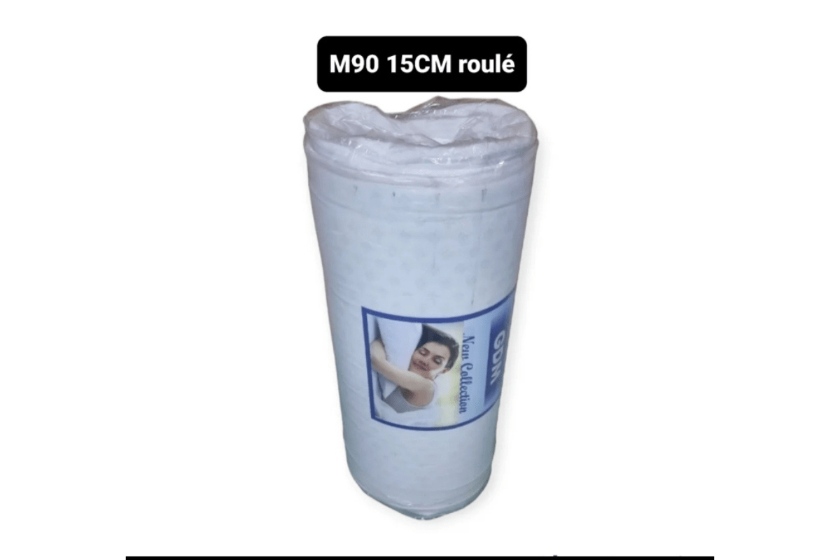 Matelas Confort Roule 90X190X15 CM Haut Densite