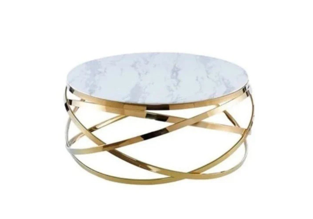 Table Basse Marbre Dore