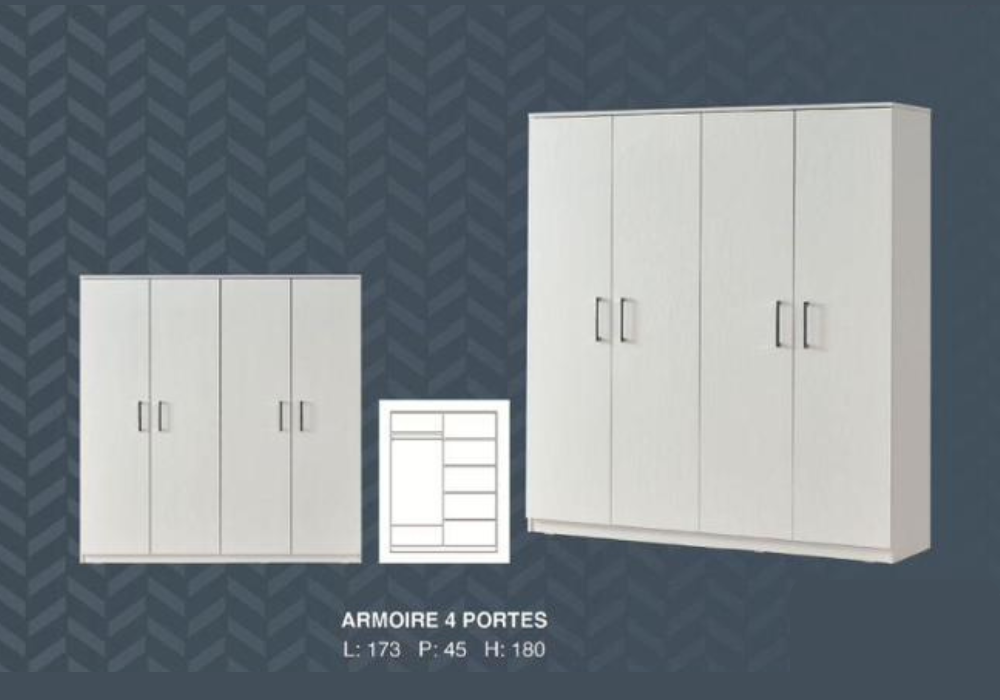 Malaga Armoire à 4 portes